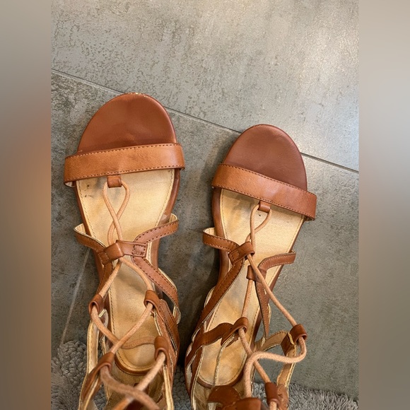 Report Sandals, Brown leather, size 7.5 - Picture 4 of 5